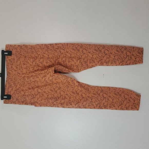 REI CoOp Take Your Time 7/8 Leggings Size Large Orange Super Soft Side Pockets - Picture 5 of 11